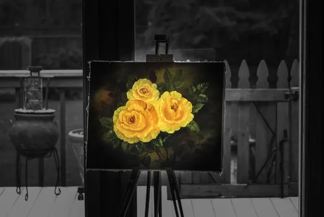Small Black Easel
